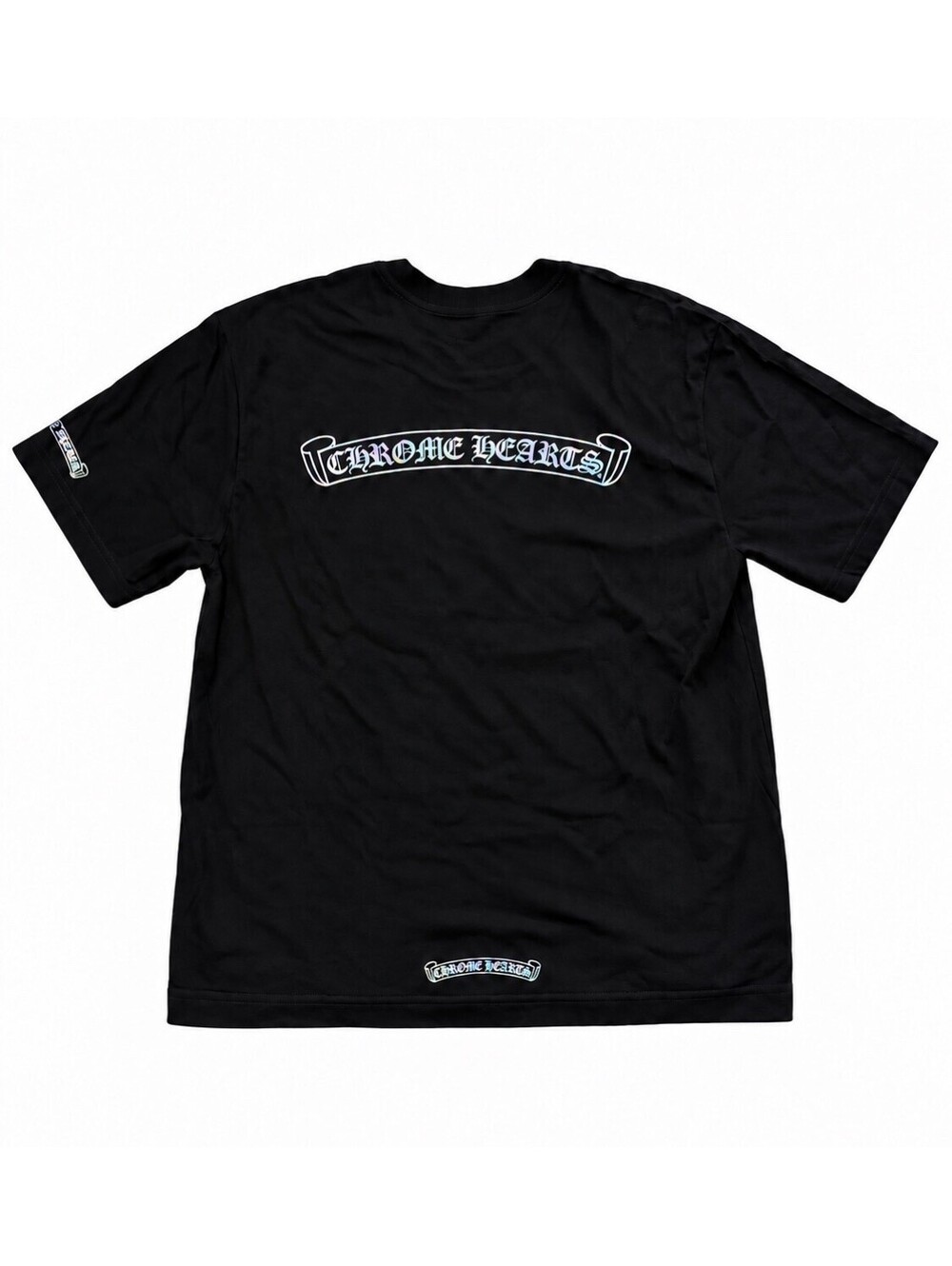 Chrome Hearts Hologram Scroll T-Shirt Black Mens Size L New